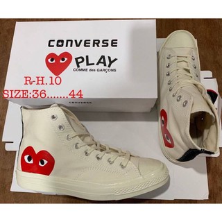 🔥โปรไฟลุก รองเท้าคอนเวิร์ส Converse  Comme des Garcons Play All Star