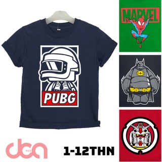 เสื้อยืด พิมพ์ลายตัวอักษร Distro Boys Motif PUBG DCA สําหรับเด็ก