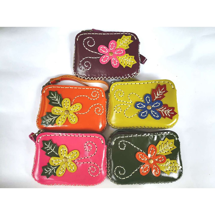 ใหม่!! กระเป๋าหนังแท้งาน handmade รุ่นS-FW ลายดอกไม้คลาสสิคทันสมัย ใหม่ล่าสุด Design Vintage ทันสมัยใช้งานทนทาน