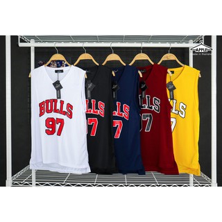 ราคาถูกสุดจ้า เสื้อกล้ามบาส ผ้ากีฬา สรีน Bulls 97