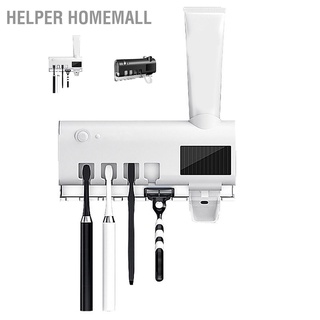 Helper Homemall ชั้นวางแปรงสีฟัน ยาสีฟัน Uv แบบติดผนัง สําหรับห้องน้ํา