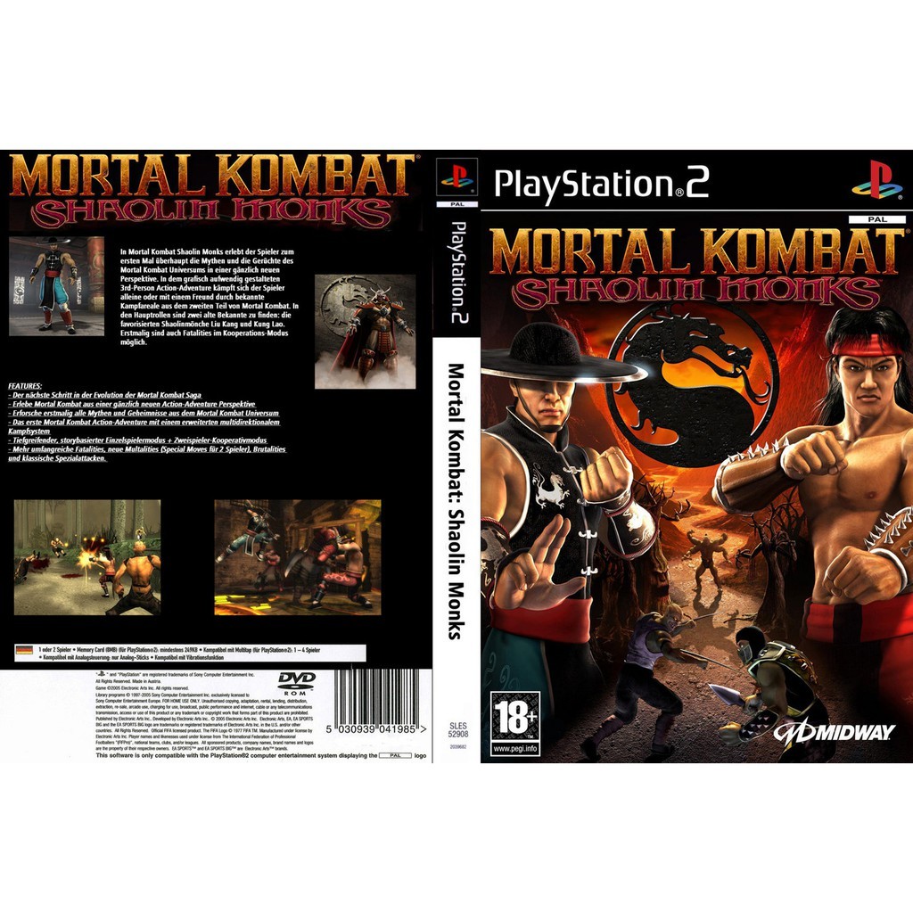 เกมส์ Mortal Kombat - Shaolin Monks (USA)  (PS2) สำหรับเครื่องที่แปลงระบบแล้วเท่านั้น