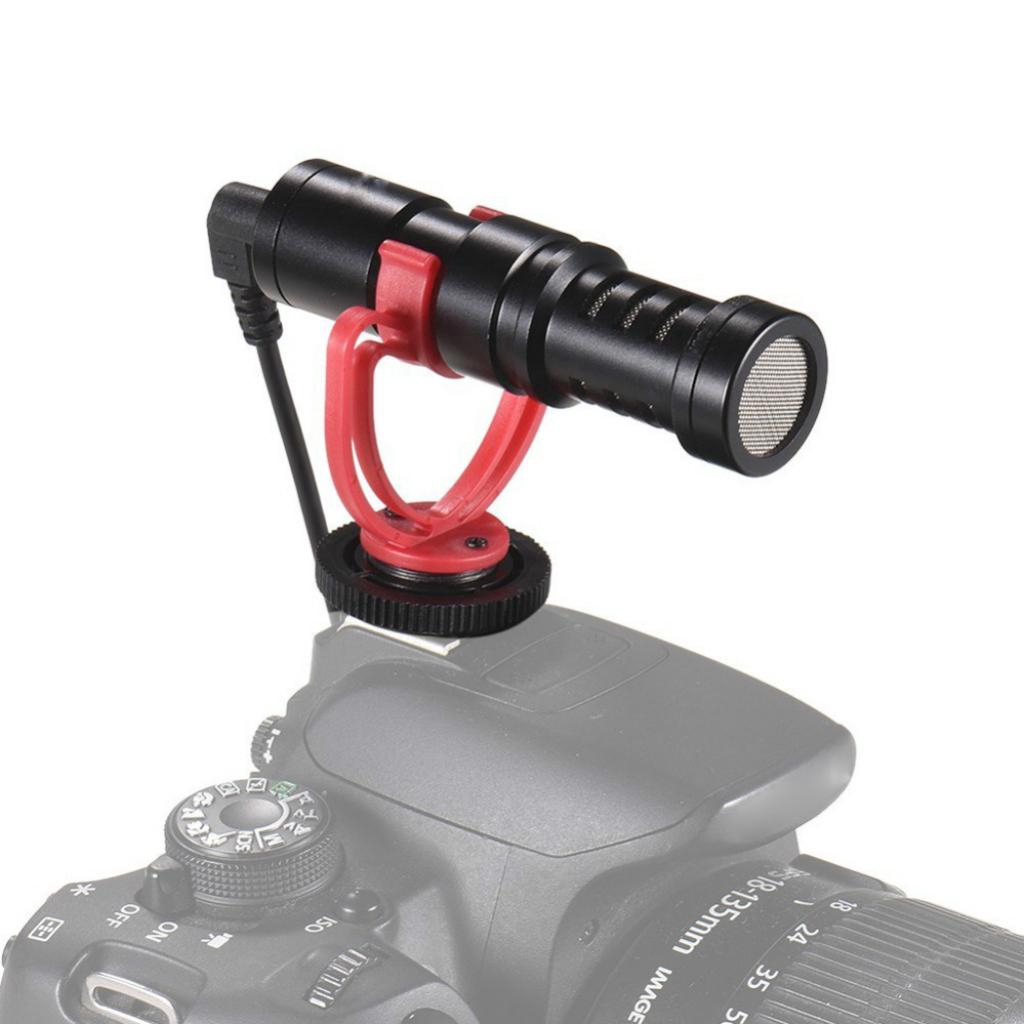 Compact OnCamera Video Microphone Vlogger Cardioid Directional