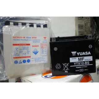 แบตเตอรี่ Yuasa YTX12-BS  ใส่ได้กับรถบิ๊กไบค์