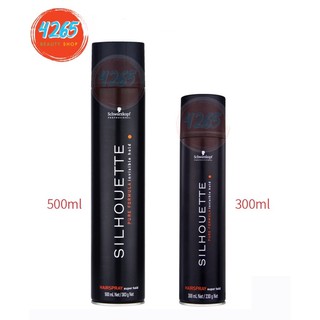 #Schwarzkopf Silhouette สเปรย์ฝุ่น จัดทรงผม ชวาสคอฟ ซีลูเอทท์ ซุปเปอร์ โฮลด์ แฮร์สเปรย์ 500 มล.