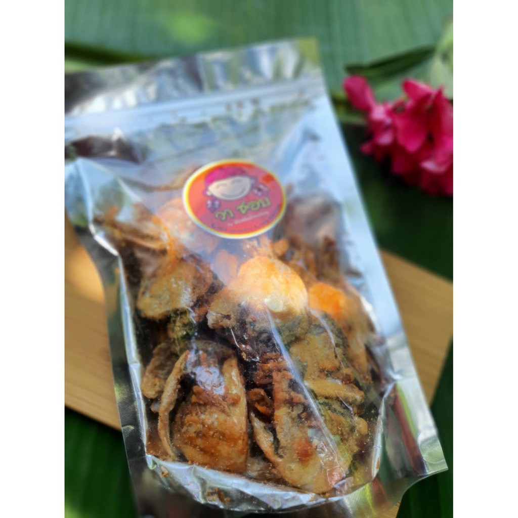 แก้มปลาทูทอดกรอบ(รสต้นตำหรับ) น้ำหนัก100กรัม แก้มปลาทูกรอบอร่อย ปลาทะเลทอดกรอบ ปลาทูแม่กลอง