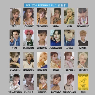 NCT 2020  RESONANCE Pt. 2 Departure Version of the same self-made card signature card printing card YELLOW