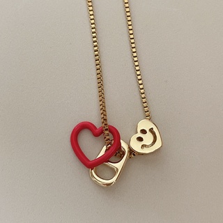 Hadesories Smiley Heart Charm ชาร์มรูปหัวใจยิ้มสีทอง (เฉพาะชาร์ม)