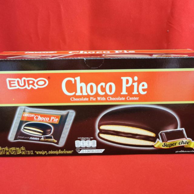 ยูโร่ช็อกโกพาย(EURO Choco Pie)1แพ็คมี 12ชิ้น