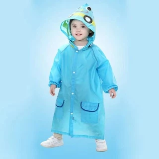 【พร้อมส่ง】เสื้อกันฝนลายการ์ตูน 2-9ขวบ 80-130cm