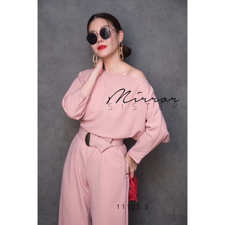 BiRKiN BeLT &amp; PlaySuiT•• ชุดกางเกงทรงสวยมากกก แพทเทรินเป๊ะปังดีงามทั้งตัว ช่วงบนเป็นเสื้อไหล่ตกหรือปาดไหล่