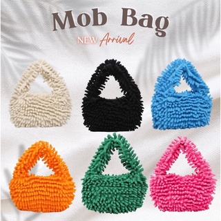 ✨งานจริงในรูป✨ Mob Bag กระเป๋าบาแกตต์ มินิมอลขนนุ่ม