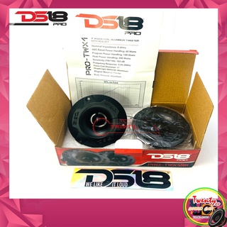 DS18 รุ่น PRO-TWX1/BK  ทวิตเตอร์แหลมจานเสียงดีแหลมพุง โครงสร้างอลูมิเนียม หัวจรวด สีดำ กำลังเสียง 240 วัตต์ (ราคาต่อคู่)