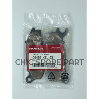ผ้าเบรคหน้า ผ้าดิสเบรคหน้า รุ่น PCX125-150ปี11-17/ZOOMER-X(ABS)/SCOOPY-iปี12-17/KZL-931