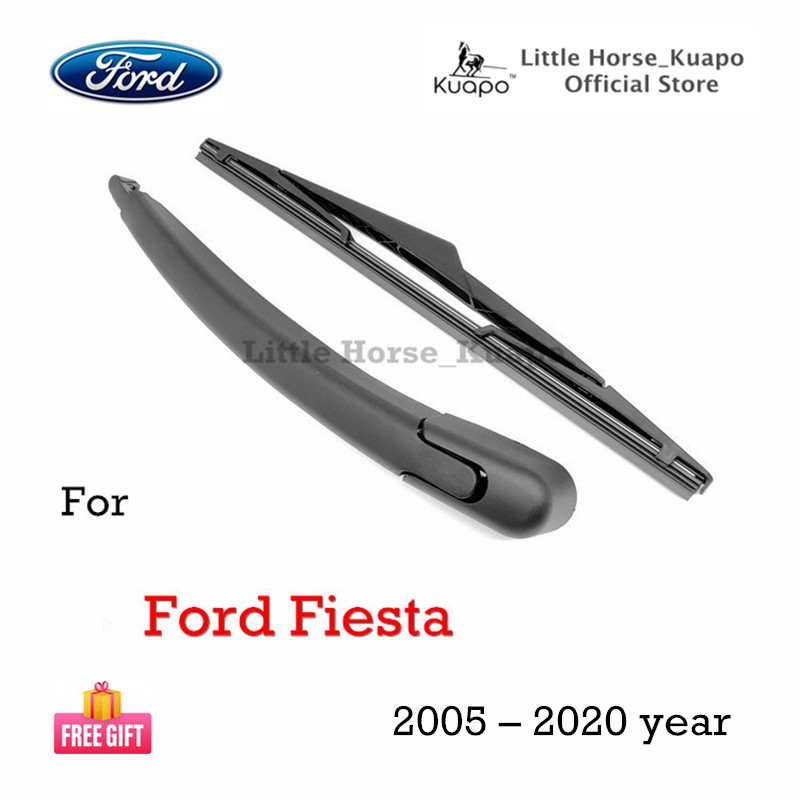 Kuapo ที่ปัดน้ำฝนด้านหลัง ฟอร์ด เฟียสต้า Ford Fiesta 2005 ถึง 2020 ปี (ชุด/ก้าน/ยางใบมีด/ฝาครอบน็อต) ปัดน้ำฝน กระจก หลัง ฟอร์ดเฟียสต้า