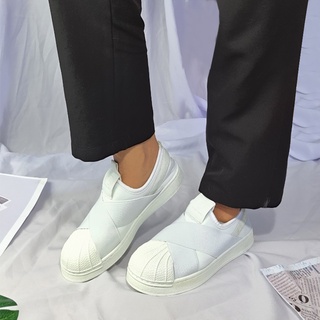 Systano รองเท้า รองเท้าผ้าใบทรง Slip-on  แฟชั่น No.A055