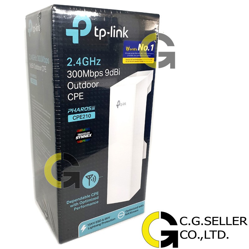 TPLink CPE210 2.4 GHz N300 9 dBi High Power Outdoor CPE Access Point