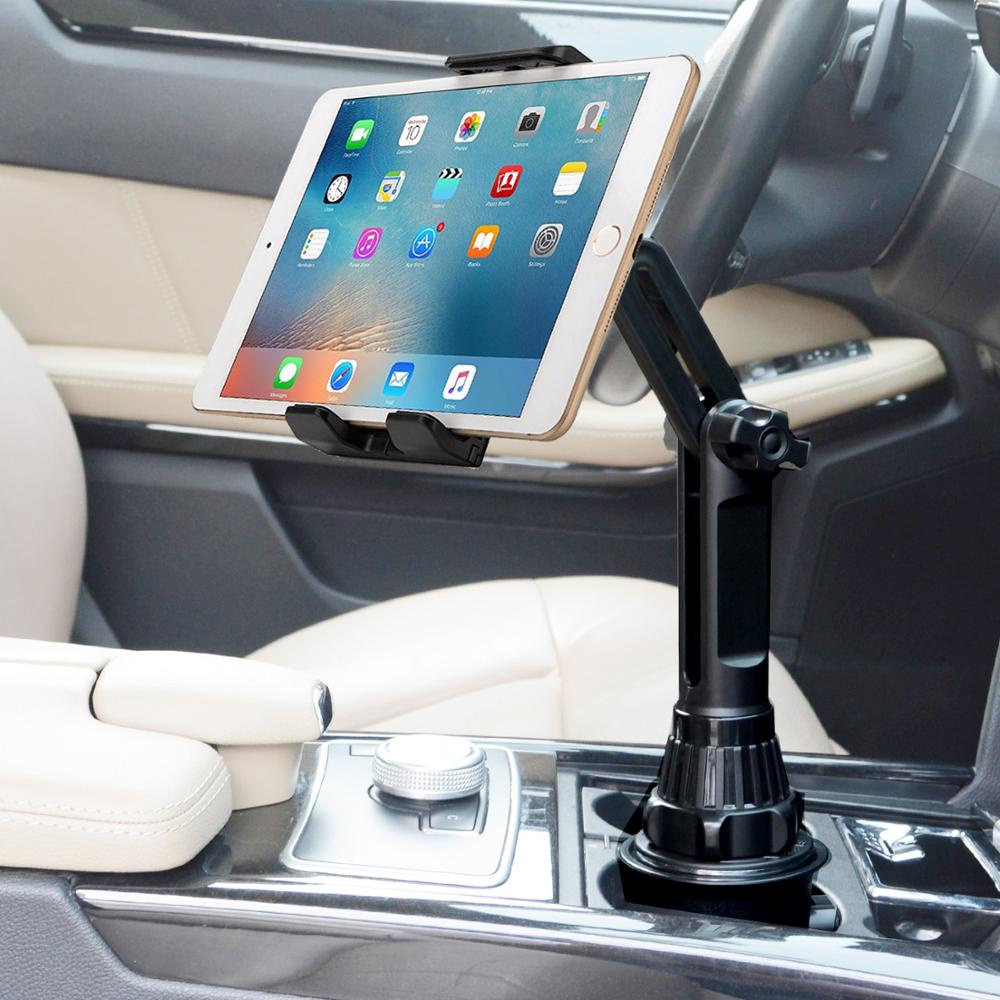 Universal 360 car Cup Holder Tablet Automobile Mount Cradle for Apple IPad Pro 12.9 Air 2019 Mini 4 
