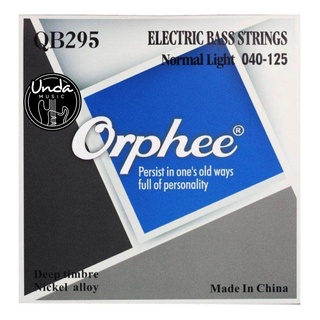 สายเบสBass 5สาย คุณภาพสูง Premium  Orphee QB295 5-string Electric Bass Guitar String 5pcs/ Set(.040-.125)