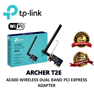 การ์ดไวไฟ TP-LINK (Archer T2E) AC600 Wireless Dual Band PCI Express Adapter