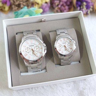 นาฬิกา fossil set คู่ BQ2180 BQ2400