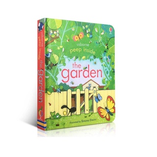 [พร้อมส่ง] Usborne Peep Inside The Garden ชมบรรยากาศภายในสวนเล็กๆ ที่มีความสวยงาม