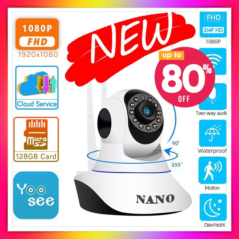 Nanotech APP YOUSEE CCTV กล้องวงจรปิดไร้สาย IP Camera / ความละเอียด1.3 ล้านพิกเซล / HD 720P / ติดตั้
