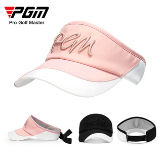 Pgm กอล์ฟ Visor ผู้หญิงเย็บปักถักร้อยหมวกที่ว่างเปล่าผู้หญิงหมวกกีฬาฤดูร้อนหมวกกอล์ฟเบสบอลปรับกลางแจ้ง