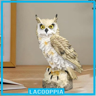 [lacooppia] รูปปั้นนกฮูก หุ่นไล่กา ทนทาน สําหรับไล่นก