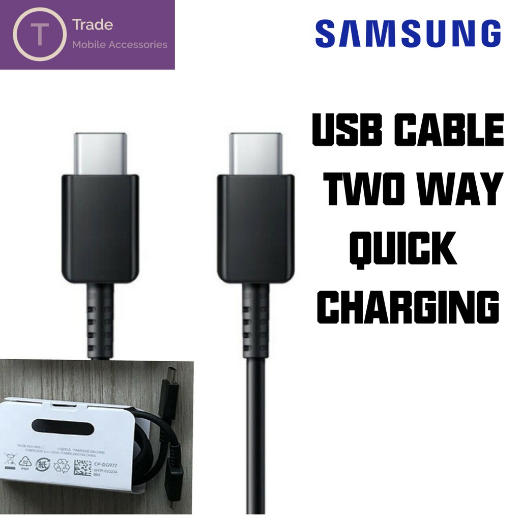 1M ประเภท C ถึง Type C สําหรับ Samsung Galaxy S10 S9 หมายเหตุ 10 60W PD QC 3.0 Quick Charge สาย USB-