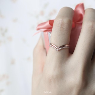 LALITA.BKK - V Ring แหวนเงินแท้รูปตัว V