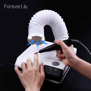 Foreverlily White เครื่องดูดฝุ่นไฟฟ้า 60W 2 ทาง โหมดทํางาน สําหรับเก็บฝุ่นเล็บ