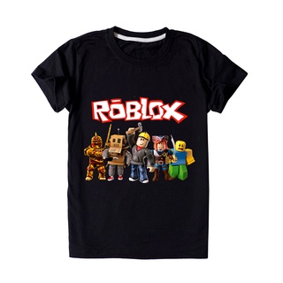 Roblox เสื้อยืดแขนสั้น พิมพ์ลายการ์ตูนซุปเปอร์ฮีโร่ ซูเปอร์แมน ลําลอง สําหรับเด็กผู้ชาย เด็กวัยหัดเดิน