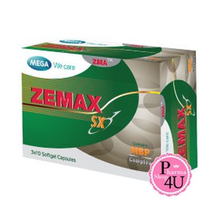 Mega We Care Zemax SX 30 capsules (1 กล่อง) เสริมฮอร์โมน สุขภาพเพศชายและกล้ามเนื้อ