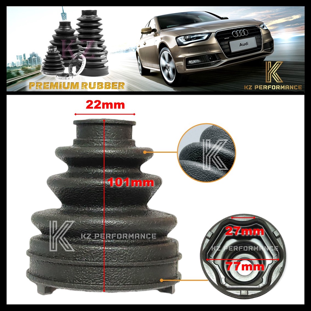 CHEVROLET CRUZE / MAZDA 3 MAZDA 5 CX5 / PROTON SAGA BLM FLX / NISSAN JUKE / 22MM - 77MM DRIVE SHAFT 