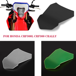 For HONDA CRF300L Rally CRF300 2020 2021 2022 Front Headlight Cover Guard Protection Shield Screen Lens Headlamp Light P