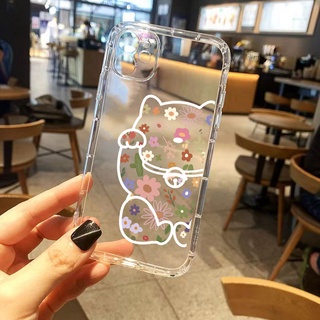 เคสiPhone8p มีความคิดสร้างสรรค์ รูปแบบตลก เคสโทรศัพท์มือถือ แบบใส ลายดอกไม้ แมว สไตล์เกาหลี สําหรับ เคสไอโฟน11 โทรศัพท์ ip i 6s 7 8 plus 11 เคสไอโฟน 13 เคสไอโฟน 12 pro max mini เคสไอโฟน7พลัส xs XR iPhone 14 case เคสโทรศัพท์