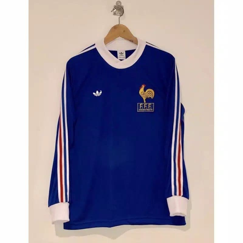 FRENCH RETRO FOOTBALL JERSEY HOME WC 1978
