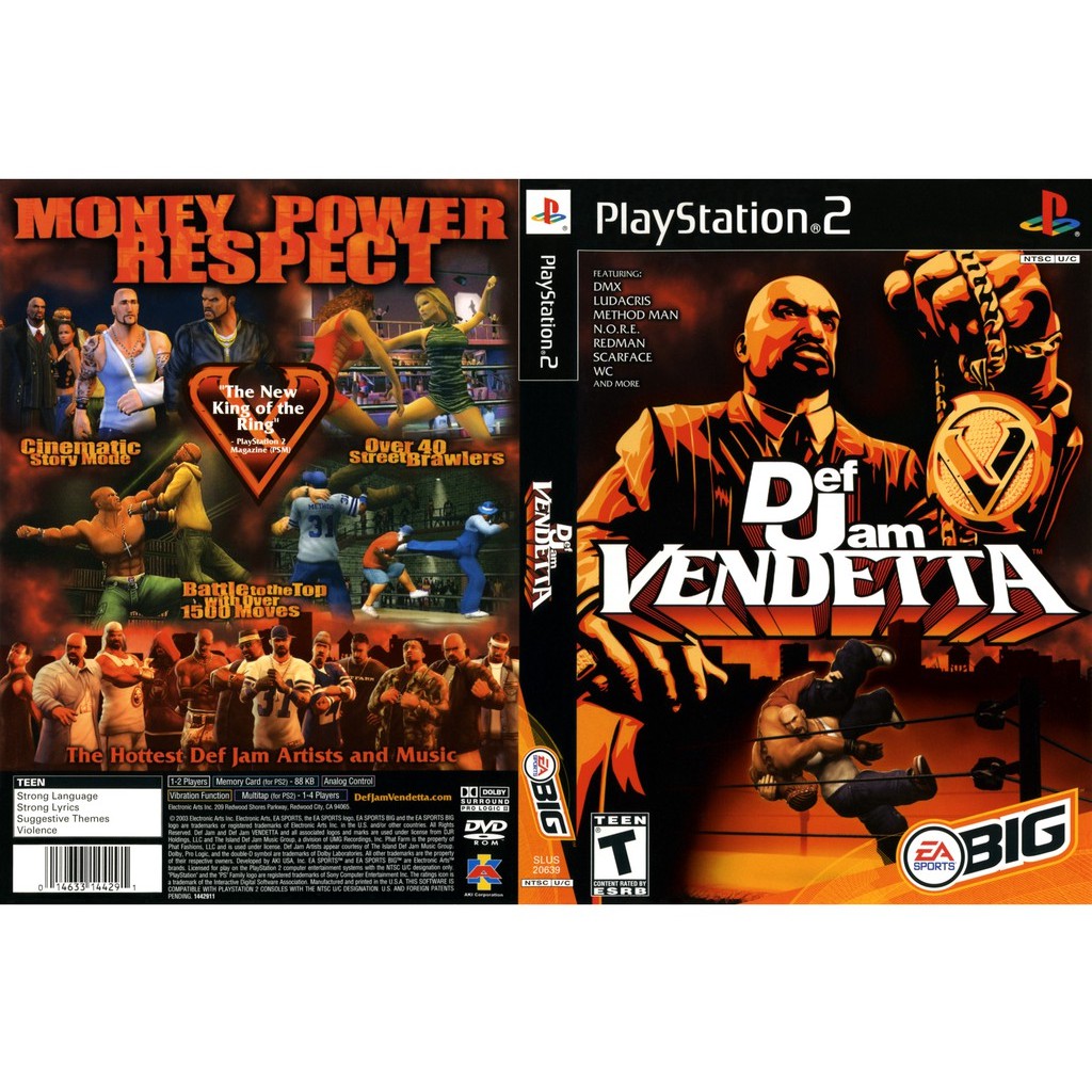 เกมส์ Def Jam Vendetta  (PS2) สำหรับเครื่องที่แปลงระบบแล้วเท่านั้น