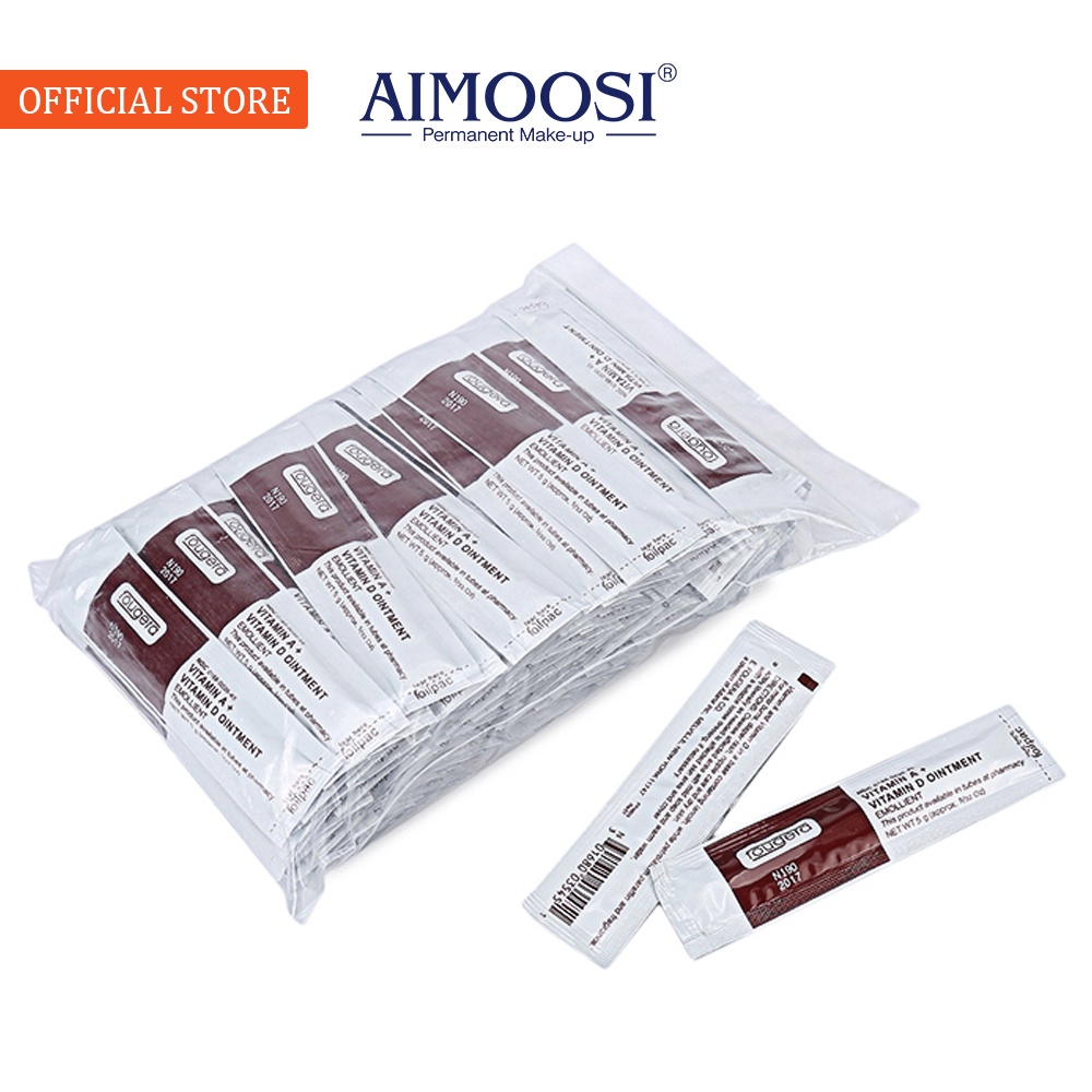 5 ชิ้น/ถุง Anti Scar Cream Tattoo Aftercare ครีมซ่อมแซมถาวร VITAMIN A + D