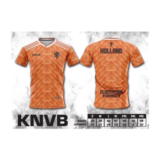 เสื้อพิมพ์ลาย ยอดฮิต ลาย ทีมชาติฮอนแลนด์ Honlland สีส้ม