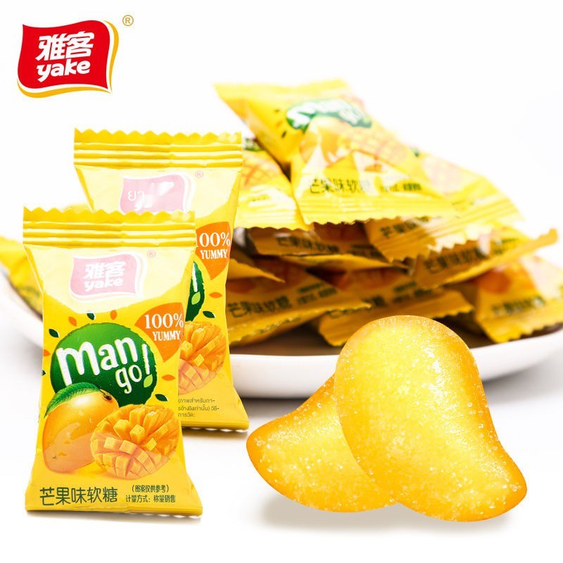 Yake Mango Flavoured Gummy Corn Gummy ขนมขบเคี้ยวแบบสบาย ๆ สินค้าปีใหม่ ...