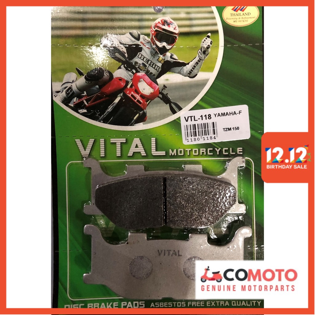 Yamaha TZM XV250 XV535 Racing ผ้าดิสเบรคหน้า VITAL