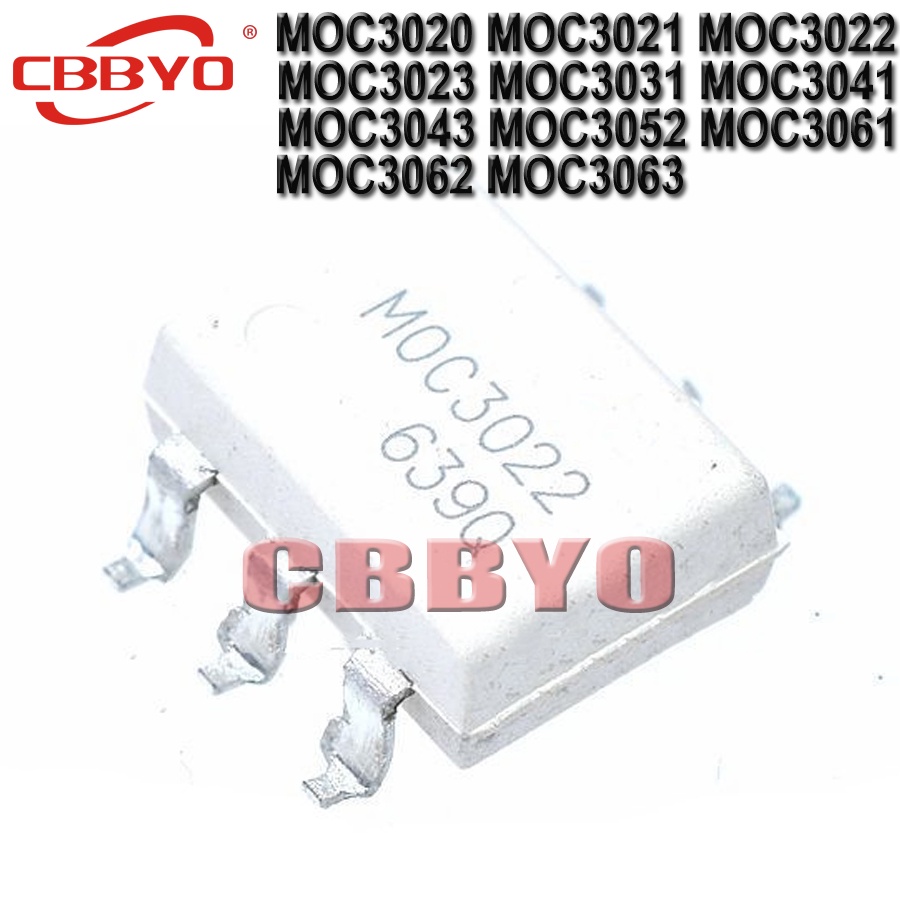 10pcs MOC3063 SOP-6 MOC3020 MOC3021 MOC3022 MOC3023 MOC3041 MOC3043 MOC3052 MOC3061 MOC3062 MOC3063 ยี่ห้อใหม่