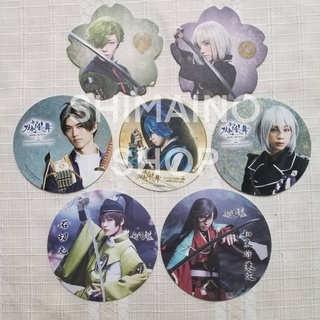 Touken Ranbu แผ่นรองแก้ว ที่รองแก้ว Coaster Animate Cafe 舞台刀剣乱舞　ミュージカル　Butai Musical Stage Play The Movie