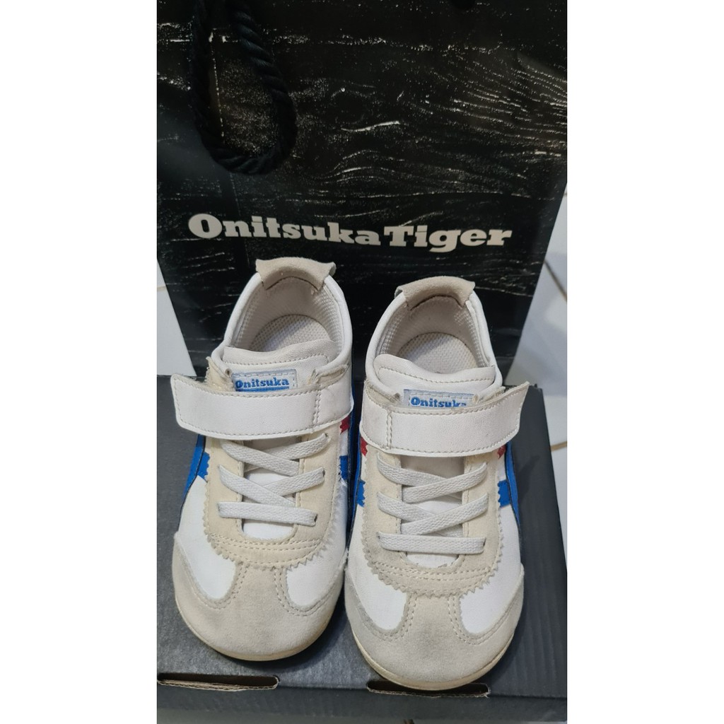 รองเท้าเด็ก Onitsuka Tiger size UK K7 15 cm มือสอง ครบยกกล่องและถุง ของแท้ 100%