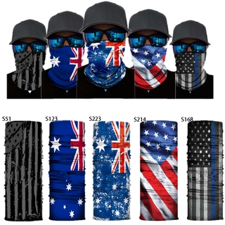 Flag Anti Dust UV Buff Bandana Head ผ้าพันคอรถจักรยานยนต์จัก…