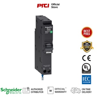 Schneider QO140C06RCBO10 ลูกย่อยเบรกเกอร์ ป้องกันไฟรั่ว/ไฟดูด 1P 40A 6kA