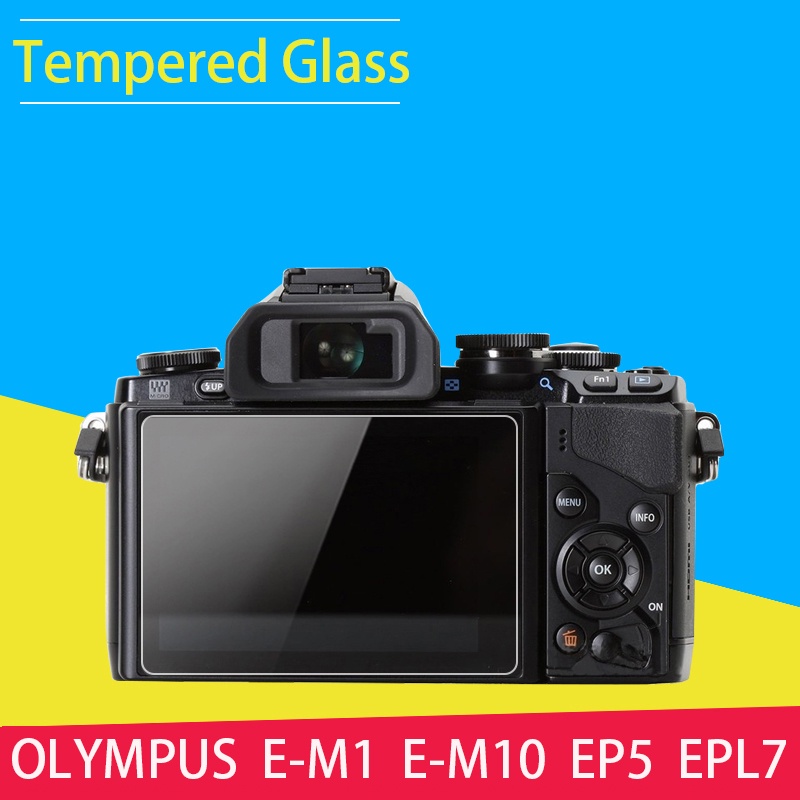 ฟิล์มกระจกนิรภัยกันรอยหน้าจอ LCD สําหรับ Olympus E-M1 E-M10 EP5 EPL7
