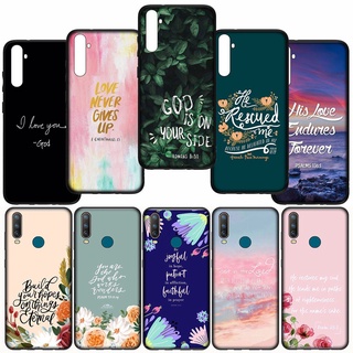 เคสโทรศัพท์ซิลิโคน แบบนิ่ม ลายท่อนพระคัมภีร์ สําหรับ OPPO A12 A15 A54 A12E A15S F19 A74 4G FC9